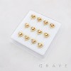 OPEN-HEART NESTING HEART WITHIN A HEART 316L SURGICAL STEEL L-SHAPE NOSE BOX